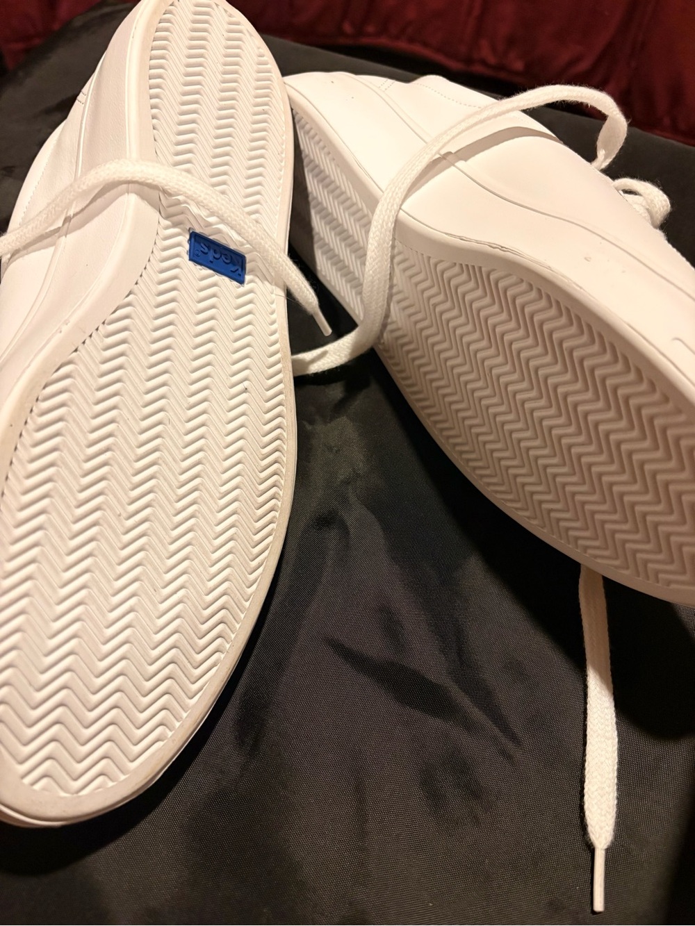 Keds Women’s White Low-Top Leather Sneakers, 
New In Box - Picture 4 of 5